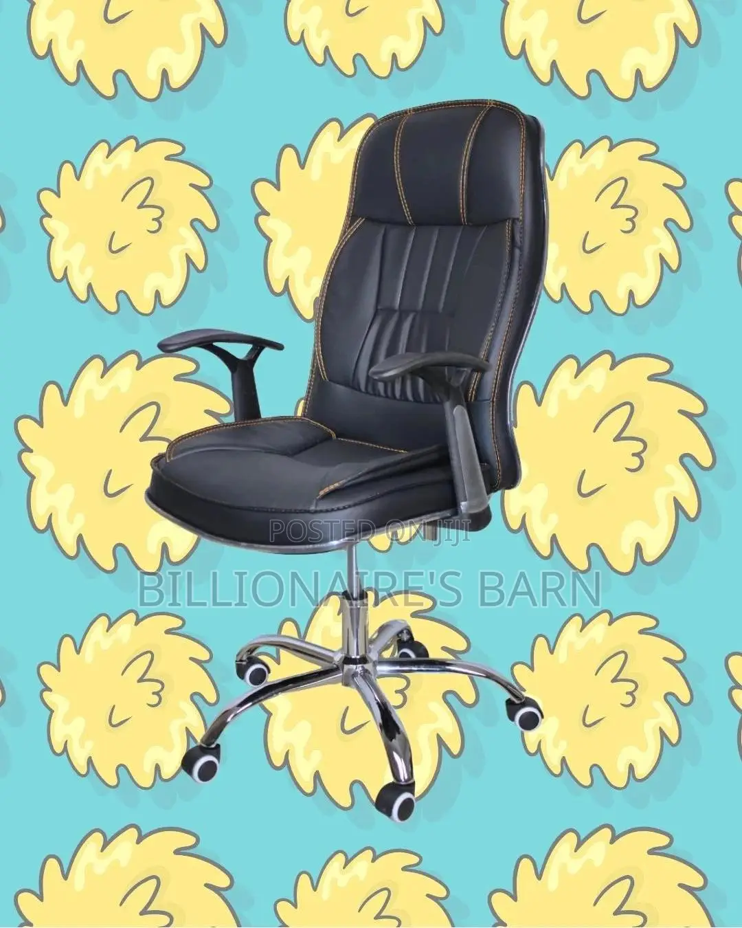 Executive Leather Office Chair | Modern Scratch-resistant Finish