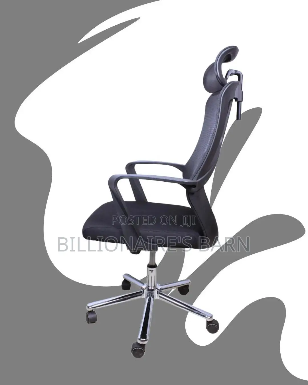 Breathable High Back Mesh Office Chair — Smooth-rolling Mobility
