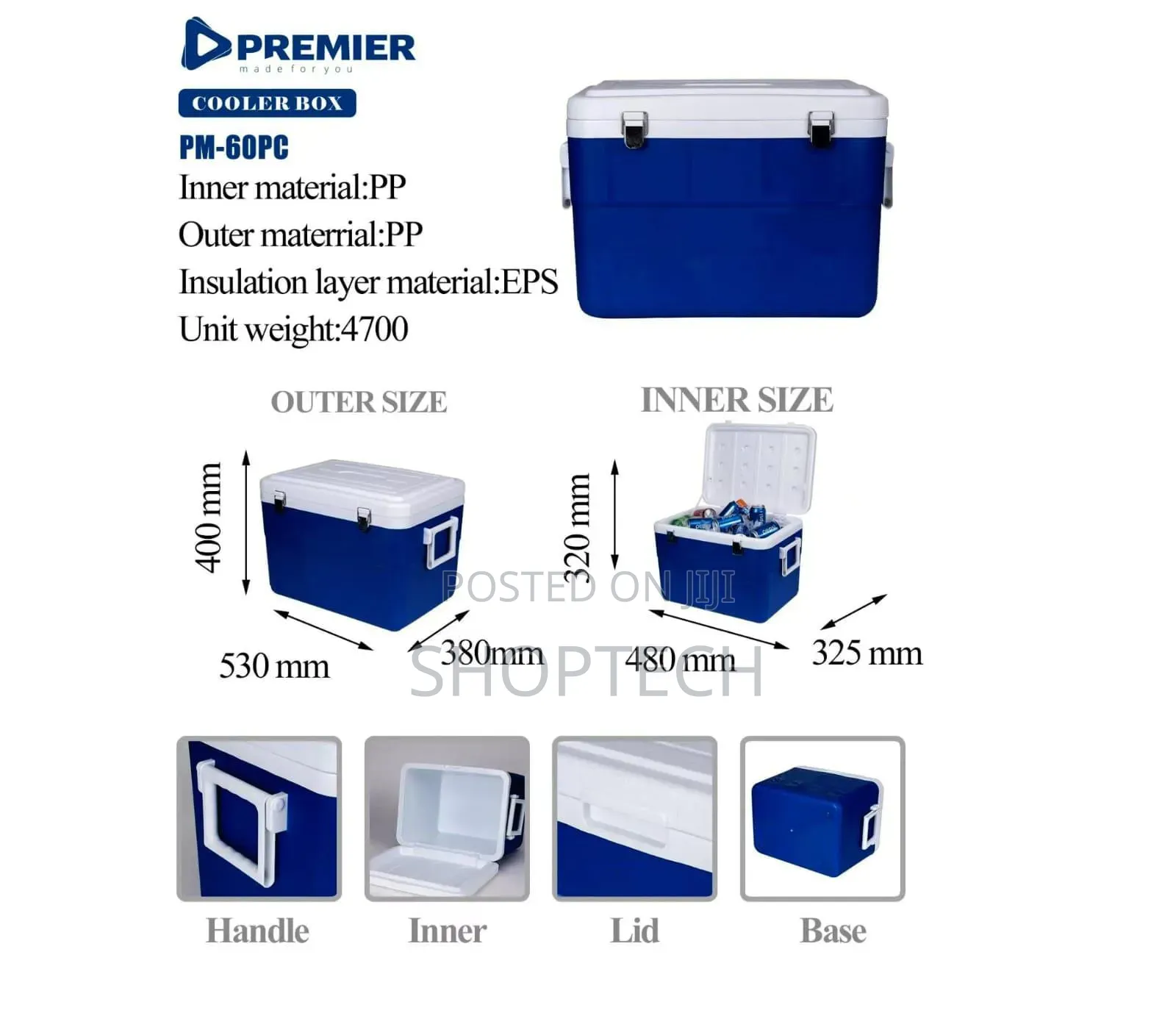Premier Cooler Box 60l