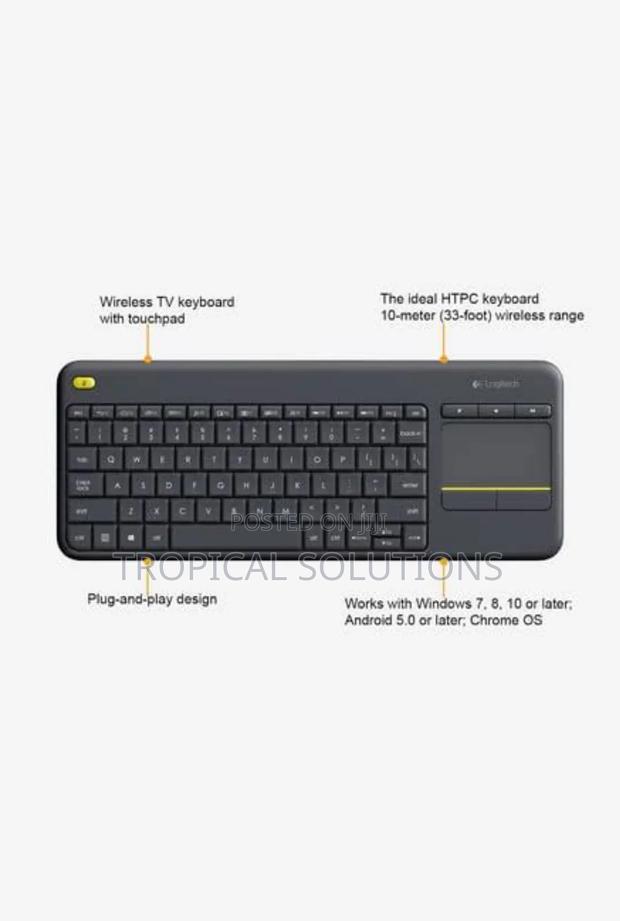 Logitech Plus Wireless Keyboard With Touchpad - main view