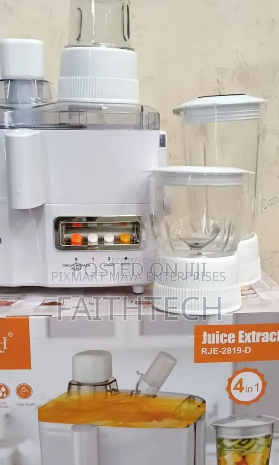 Roch 4 in 1 Juicer -Blender-Grinder and Mill Food Processor