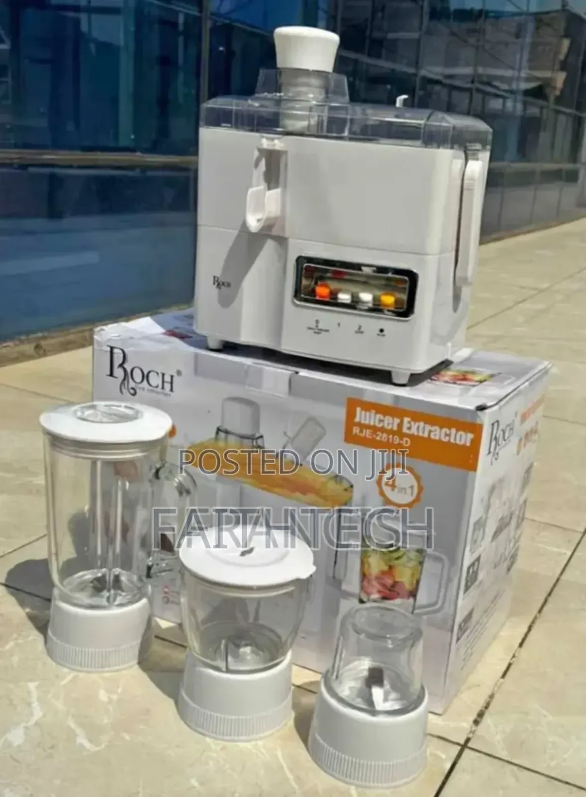 Roch 4 in 1 Juicer -Blender-Grinder and Mill Food Processor