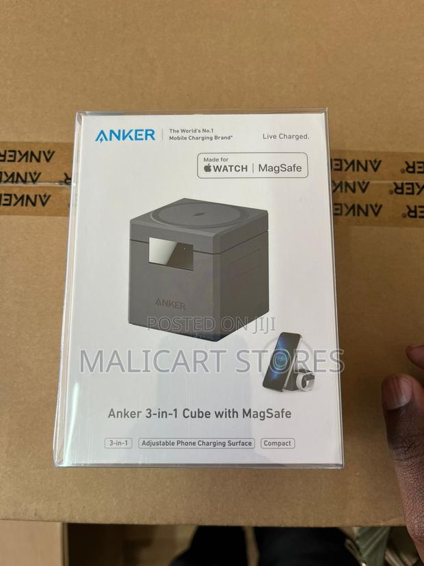 Anker 3-in-1 Cube With Magsafe- Wireless Charging Station