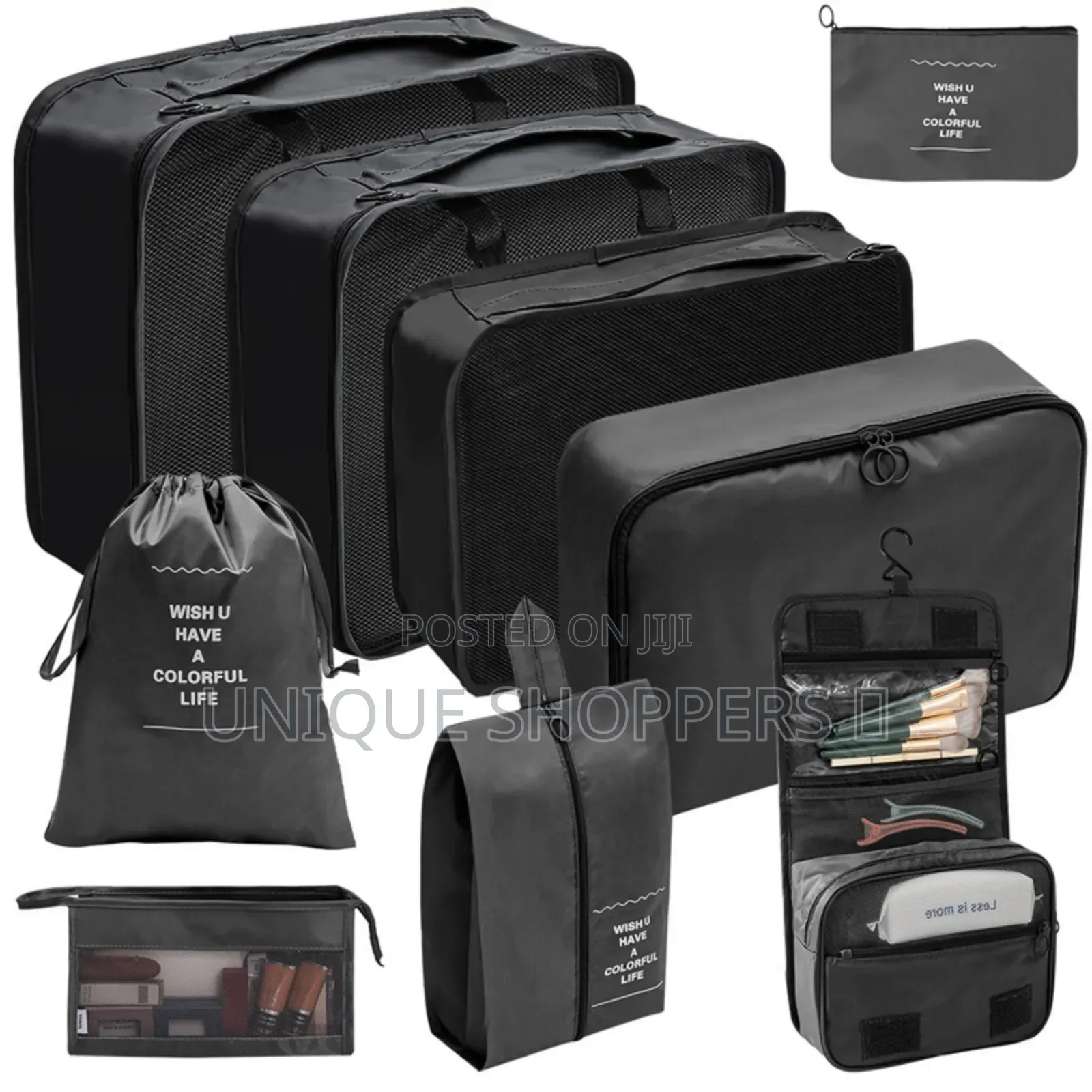 9pcs Luggage Travel Organizers for Suitcase.