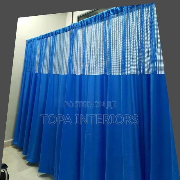 Clinic Partitioning Blue Hospital Curtains - main view