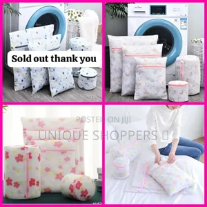 5 PCS Flowered Laundry Mesh Bags