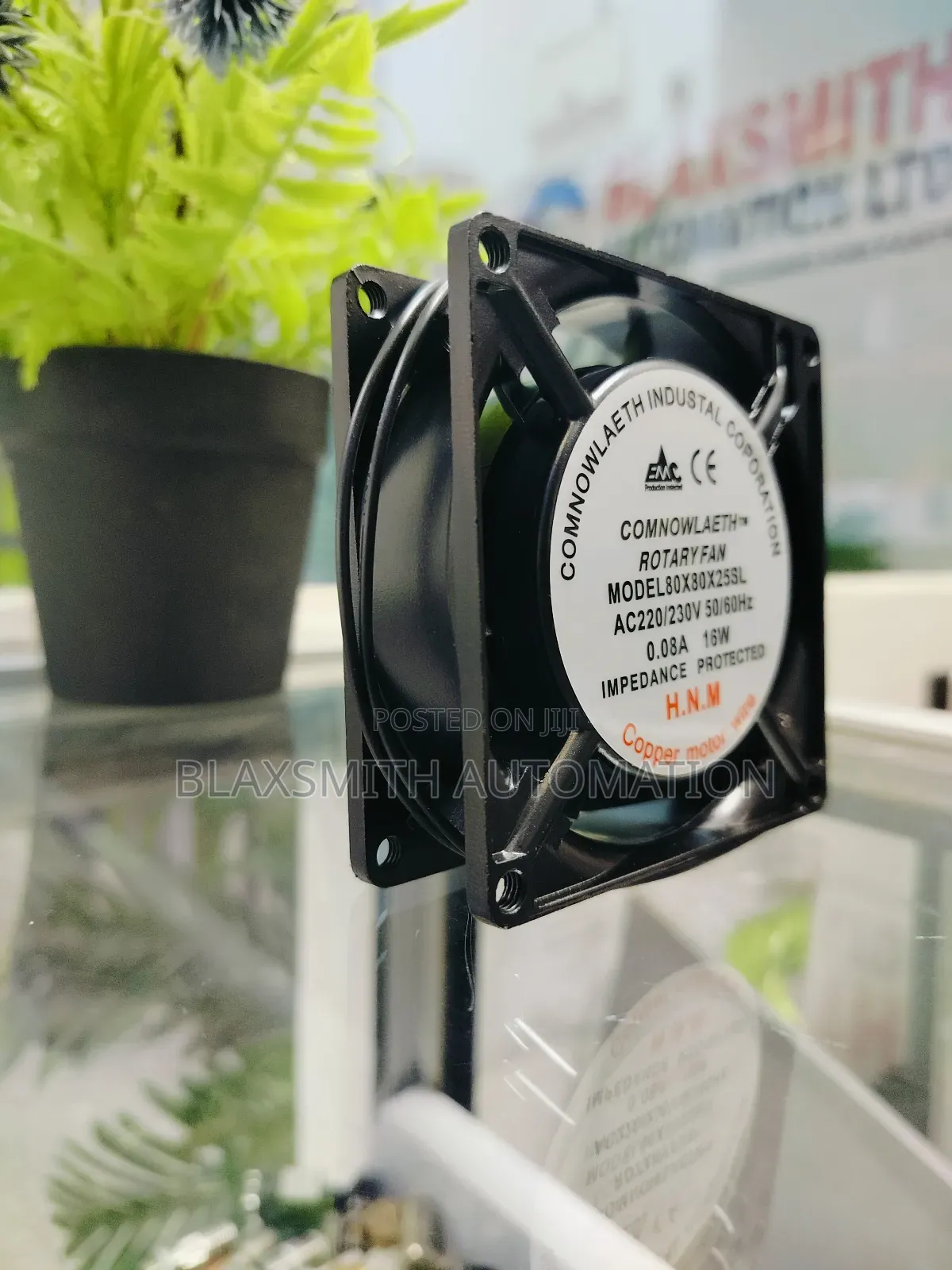 Rotary Fan Metallic 80x80x25sl 230v