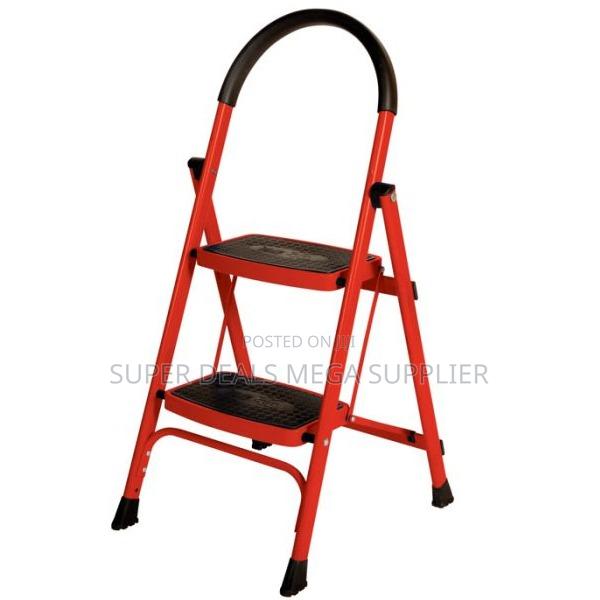 Portable 2 Step Kitchen Ladder | Foldable, Anti-Slip, Easy Storage