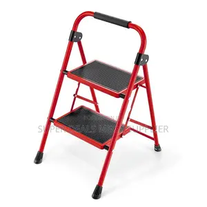 Foldable 2 Step Ladder for Kitchen | Wide Pedal, Lightweight Design