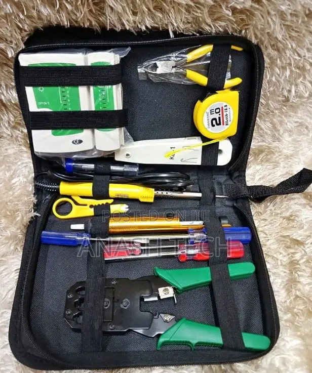 Toolkit Lan Tester Rj45 Crimping Pliers Portable Lan Network
