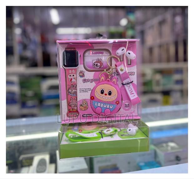 Labubu Earpods and Smartwatch for Kids