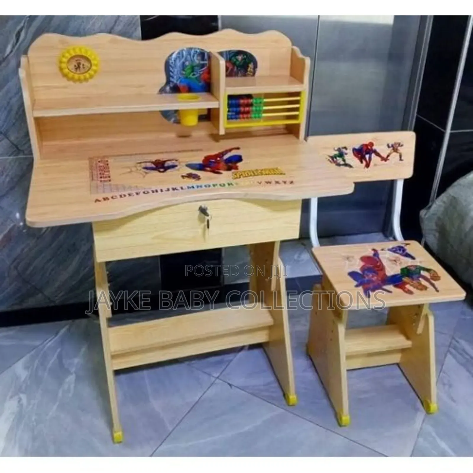 Adjustable Kids Study Desk With Storage