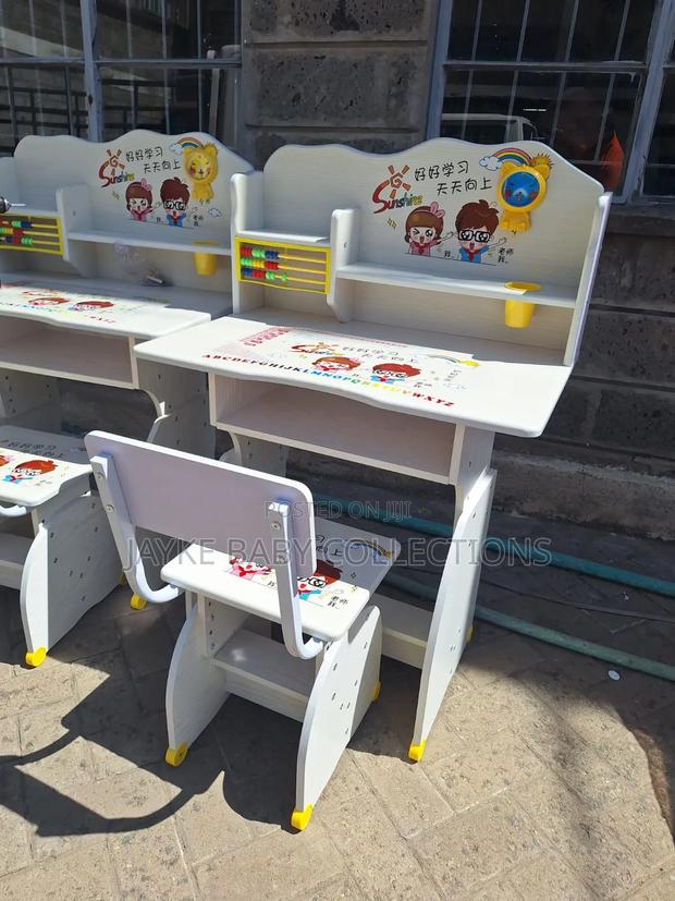 Adjustable Kids Study Desk With Storage - thumbnail 2