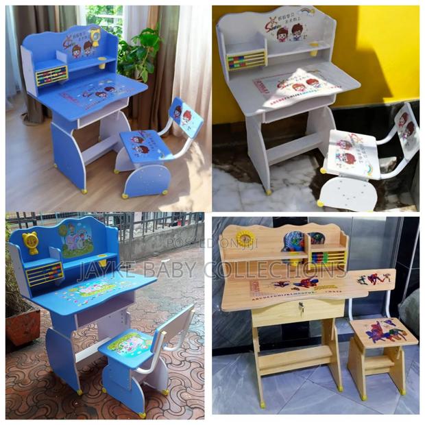 Adjustable Kids Study Desk With Storage - main view