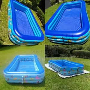 Large Inflatable PVC Pool for Kids Adults – Easy Setup Portable
