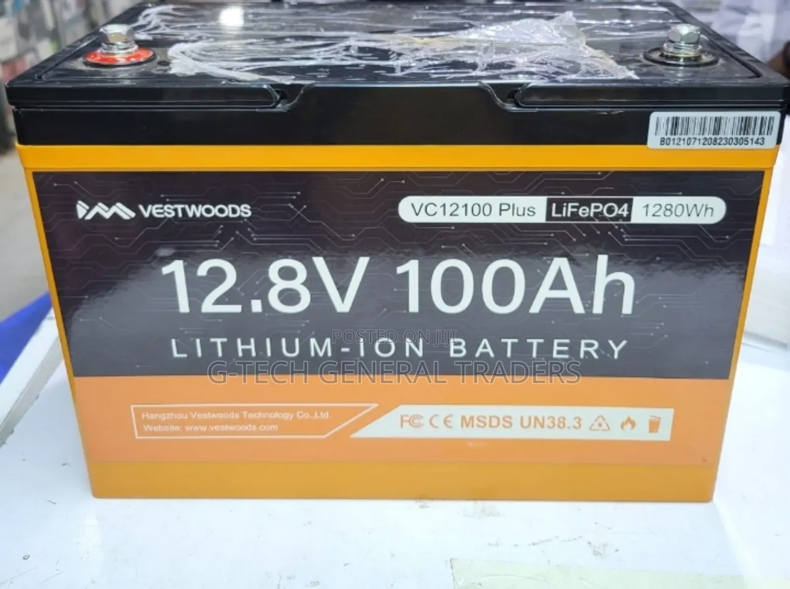 Vestwoods 12.8v Lithium-ion 100ah Battery