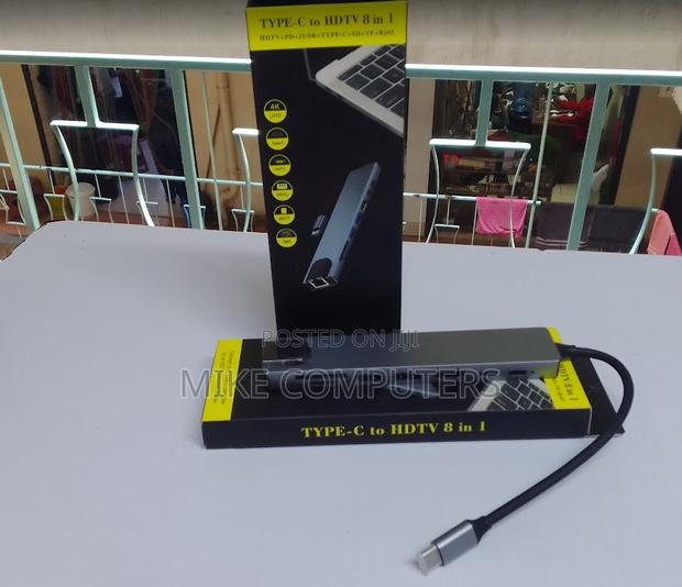 8-in-1 Hub – Hdmi, Vga, Usb 3.0, Sd/Tf, Type-C Pd Ethernet