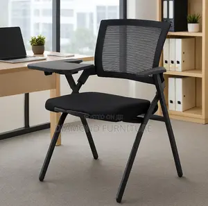 Foldable Training Study Office Seat With Arm Support