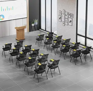 Foldable Training Study Office Seat With Arm Support