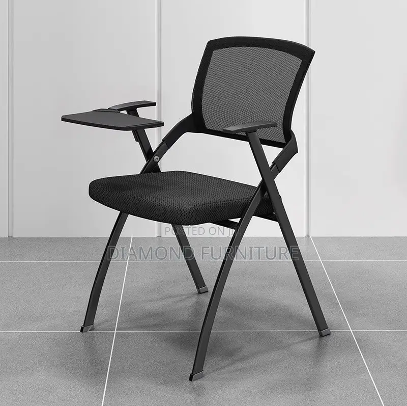 Foldable Training Study Office Seat With Arm Support