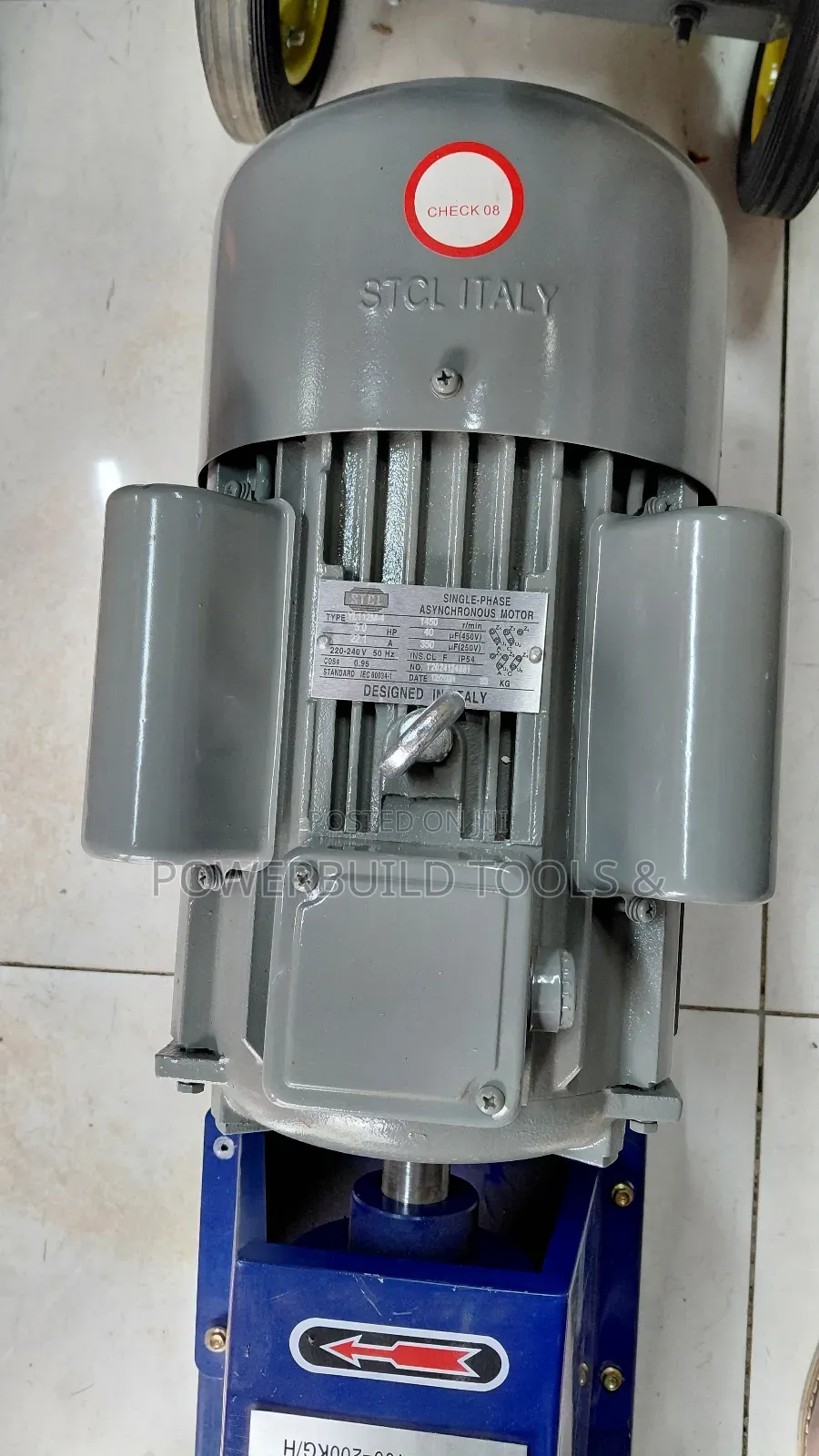 5hp Stcl Electric Motor Single Phase (1450rpm) Low Speed