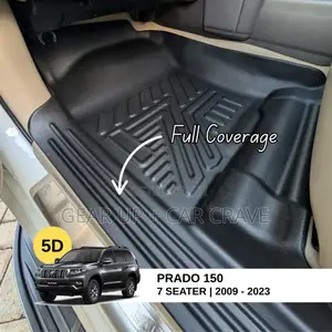 Toyota Prado J150 5d Floor Mats Without Boot Mat
