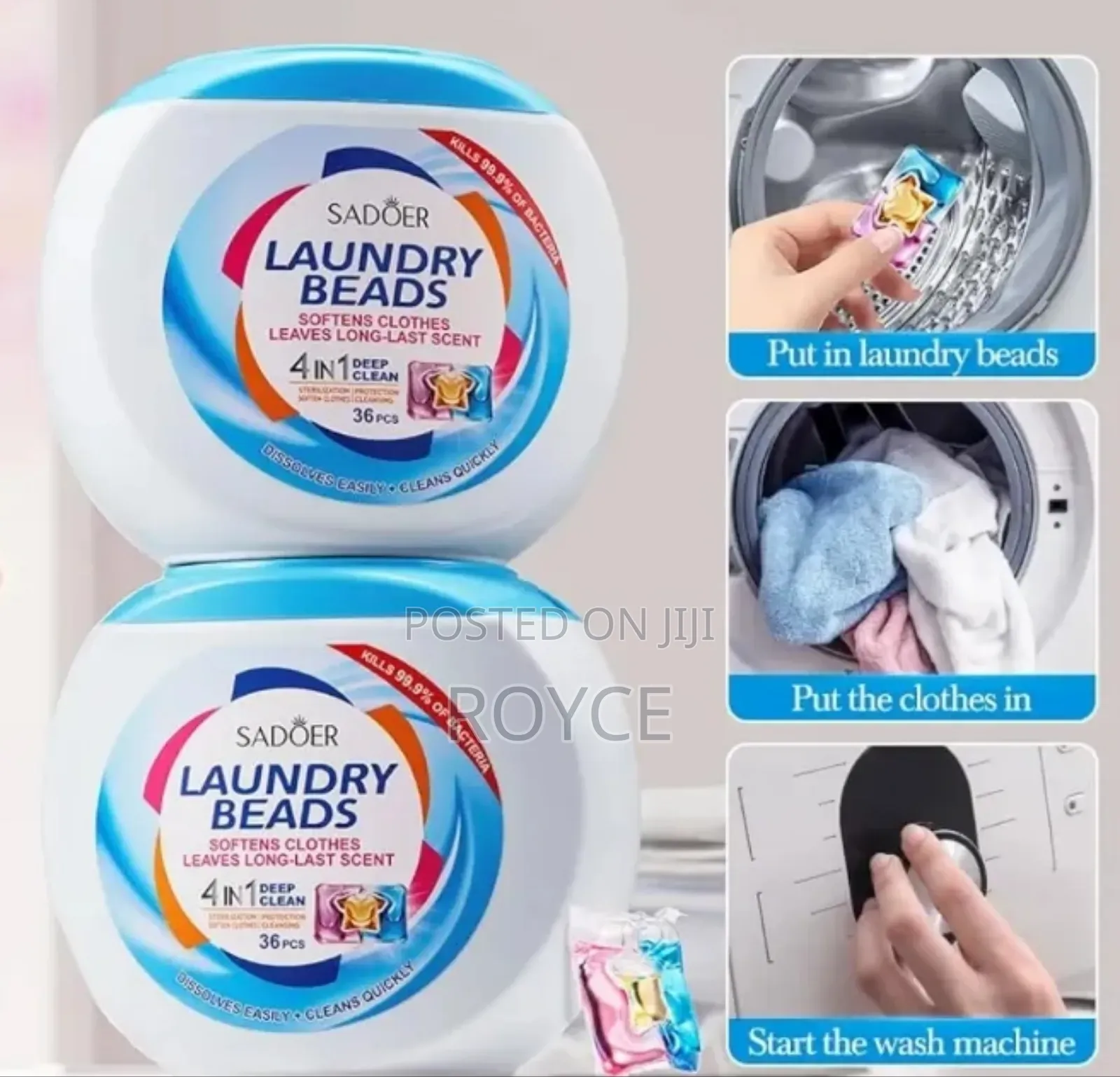 3 in 1 Laundry Beads -36pcs