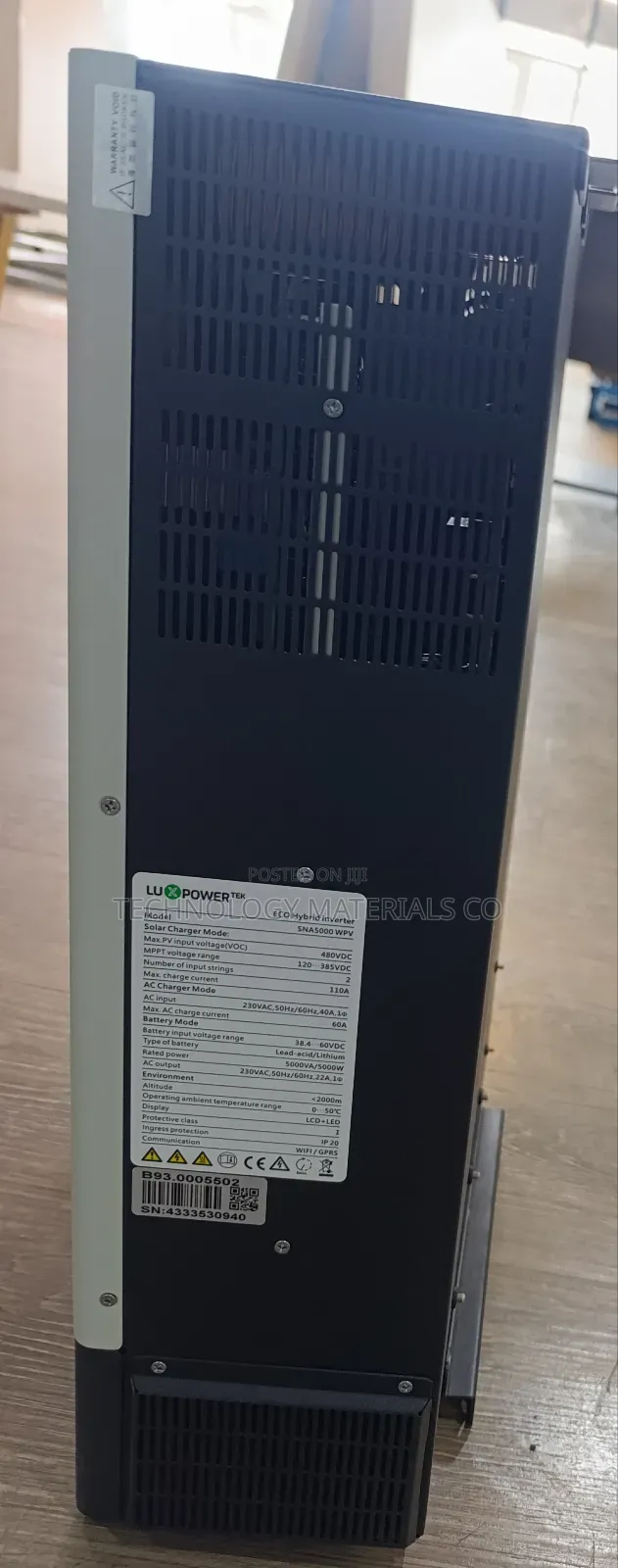 Luxpowertek 5kw Hybrid Solar Inverter | Pure Sine Wave, Wifi/Gprs