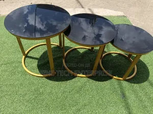 Glass Top 3 in 1 Nesting Table