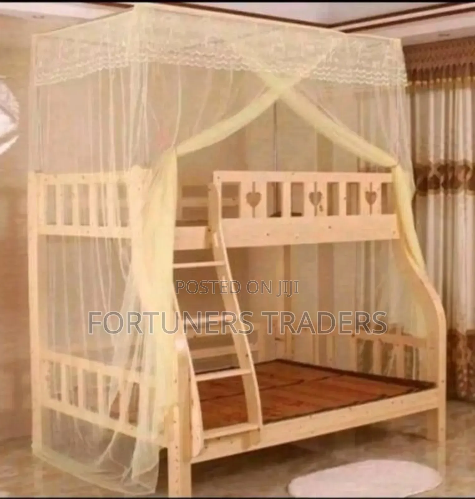 Cream Double Decker Mosquito Net
