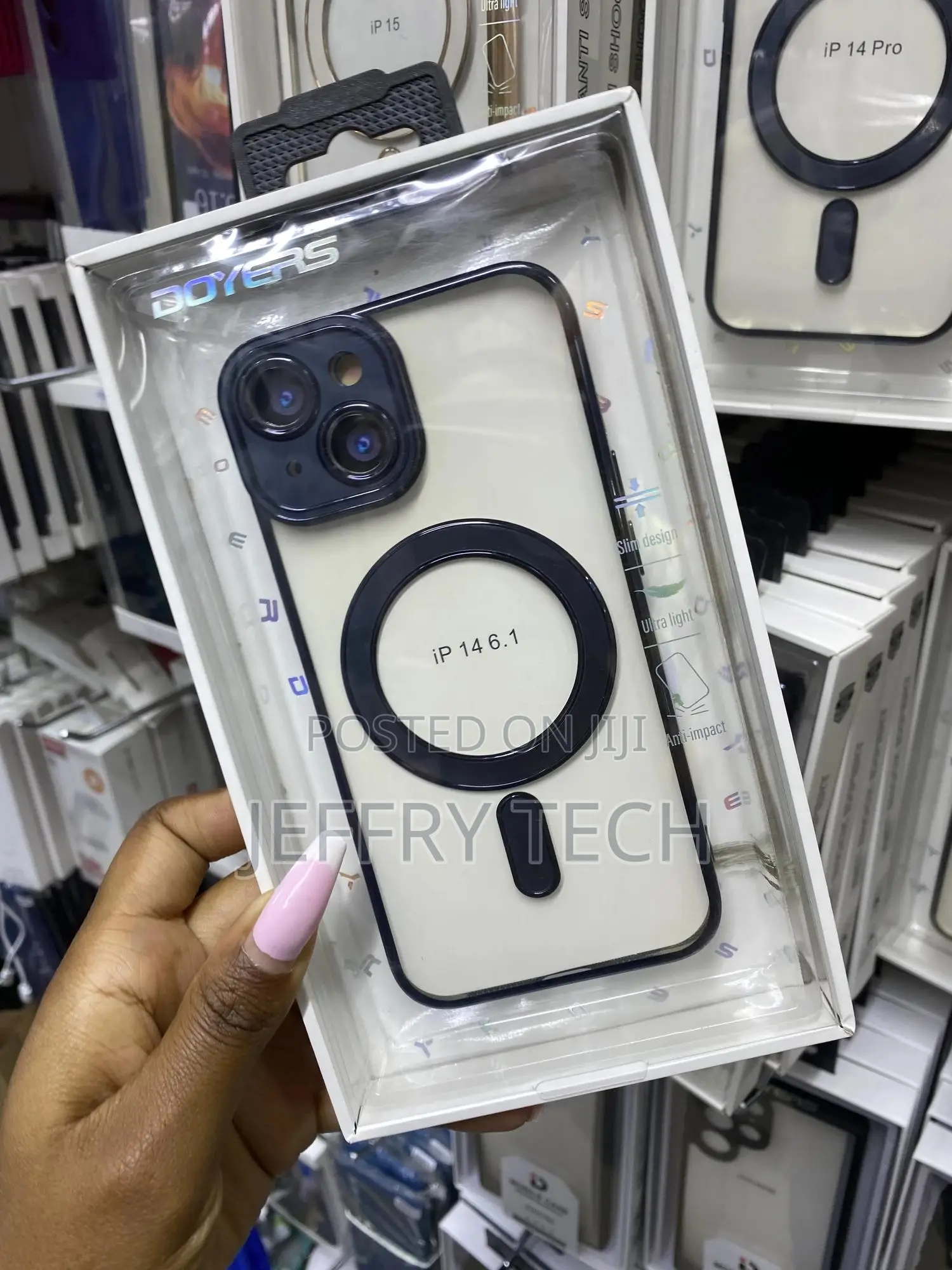 Souligo iPhone 14 6.1” Compatible With Magsafe Plated Clear Case