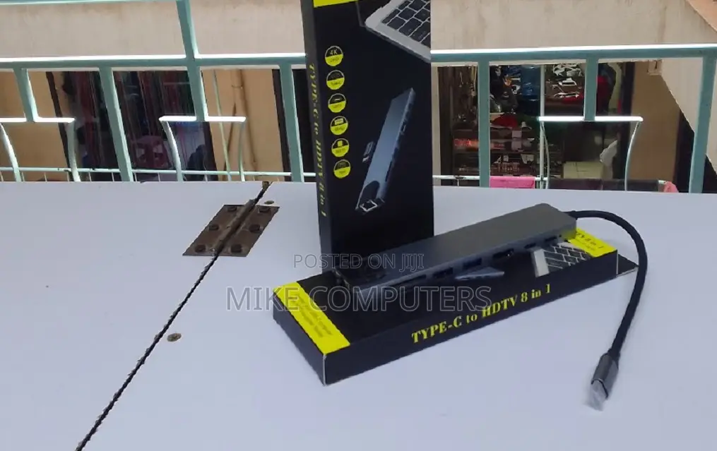 Usb to Ethernet Adapter, 8 in 1 Usb Hub