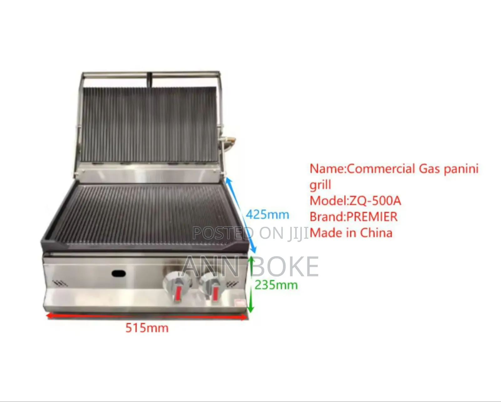 *Commercial Gas Panini Grill