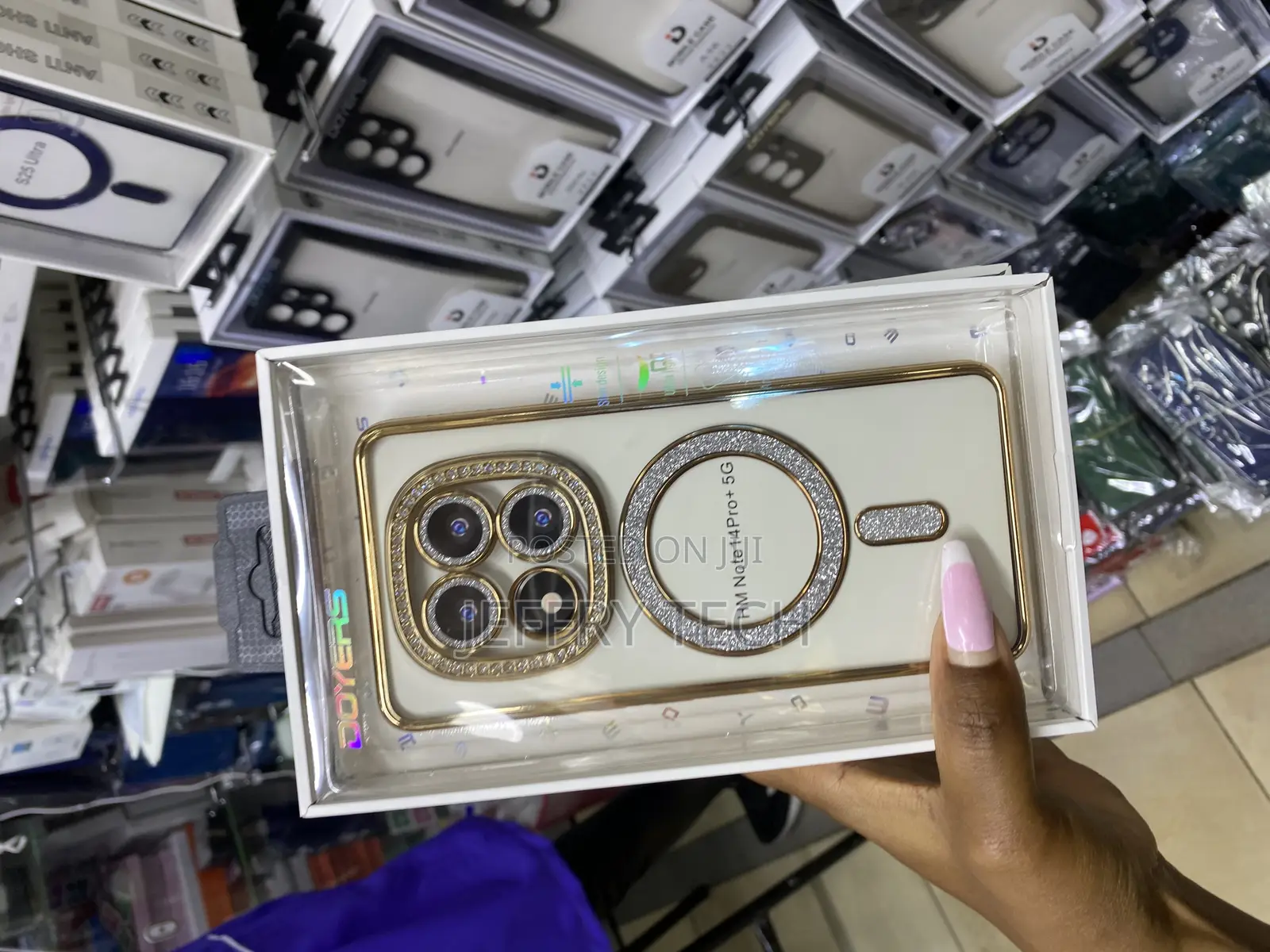 Skiise Xiaomi Redmi Note 14 Pro+ 5g Magsafe Plated Glitter Case