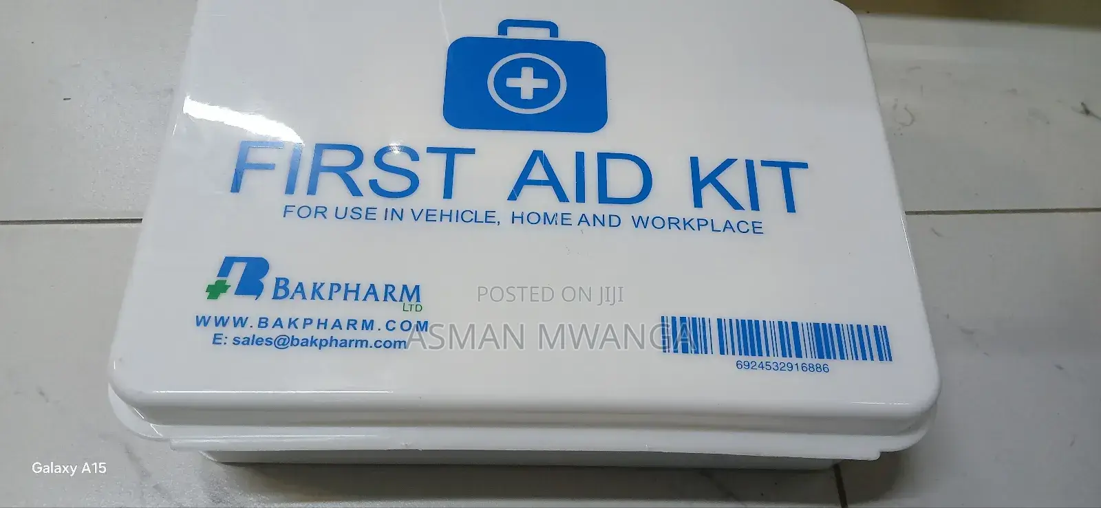 First Aid Kit for Use in Vehicle