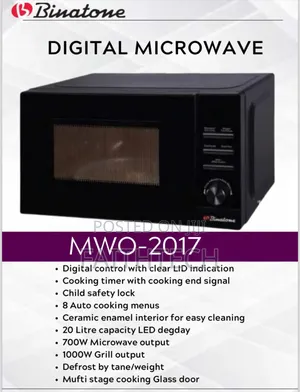 20 Litres Binatone Microwave