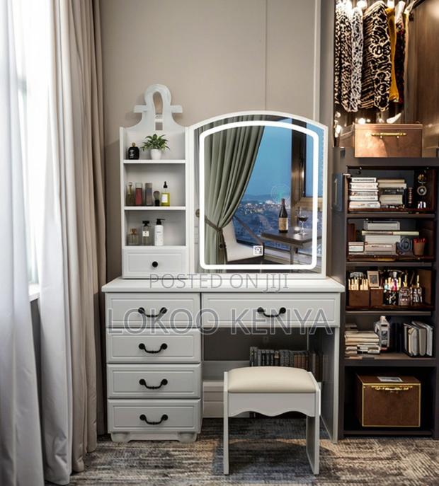 Dressing Table : Lighted Mirror Dresser Dressing Table for Home - thumbnail 6