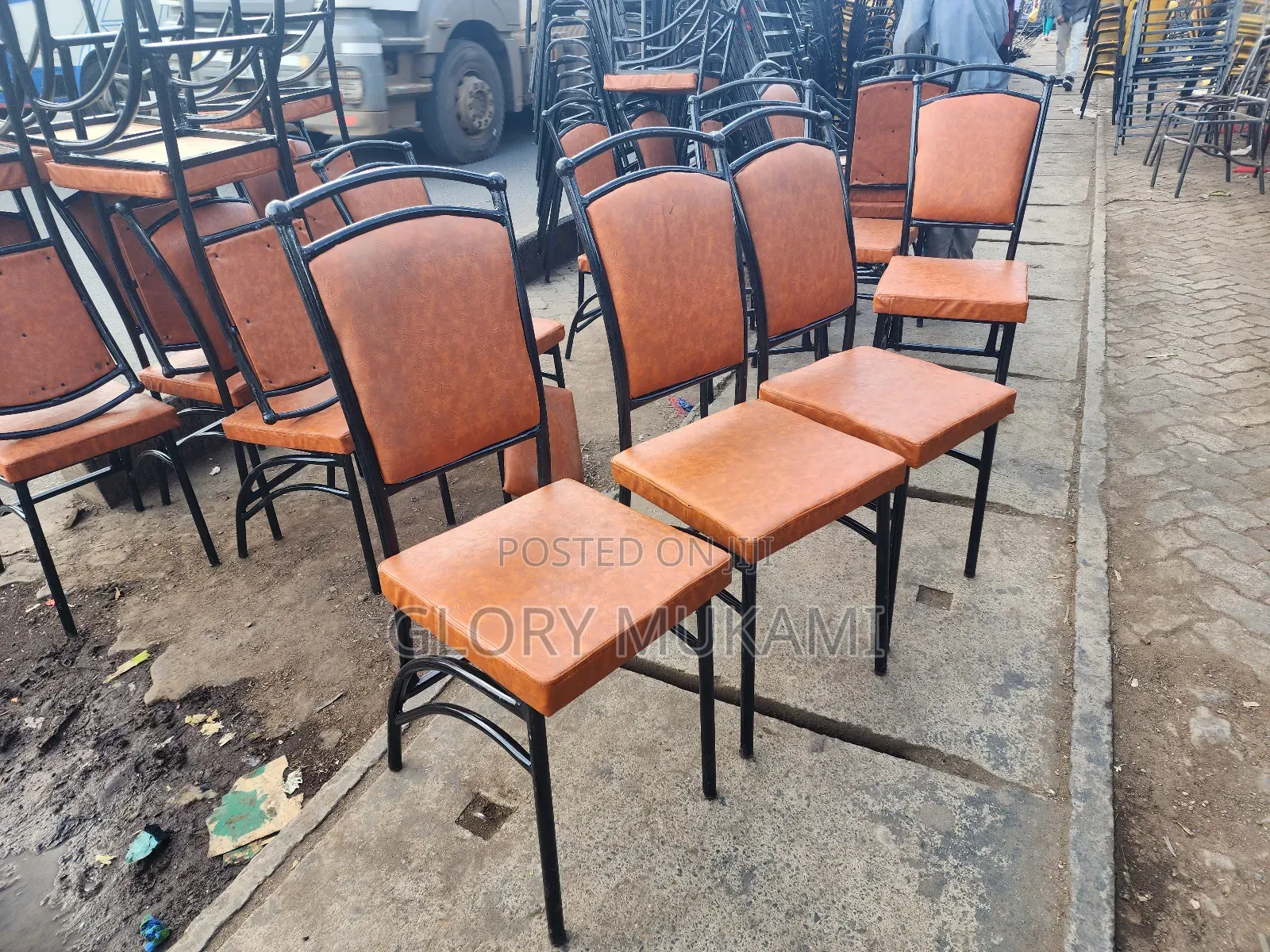 Brown Restaurant And Bar Chairs