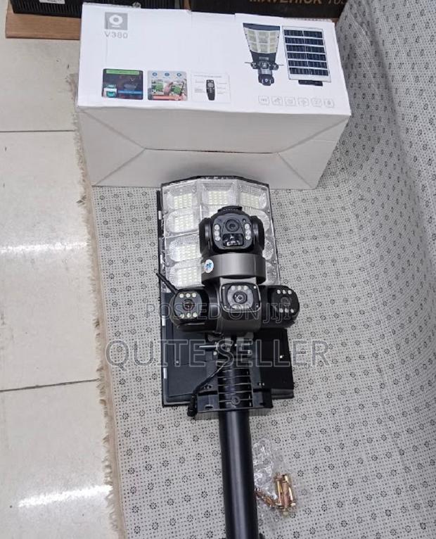 3 Lens CCTV Camera + Solar Street Light With Brilliant Illumination