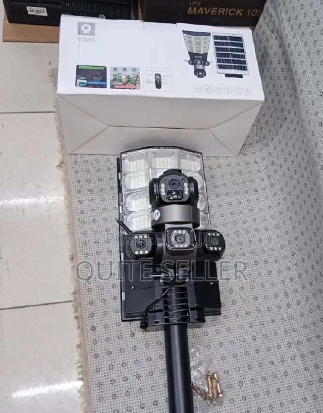 3 Lens CCTV Camera + Solar Street Light Tripple Lens