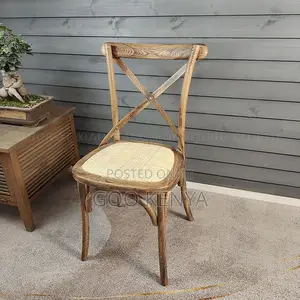 Home Dining Chair; Portable Wooden Armless Garden Chair