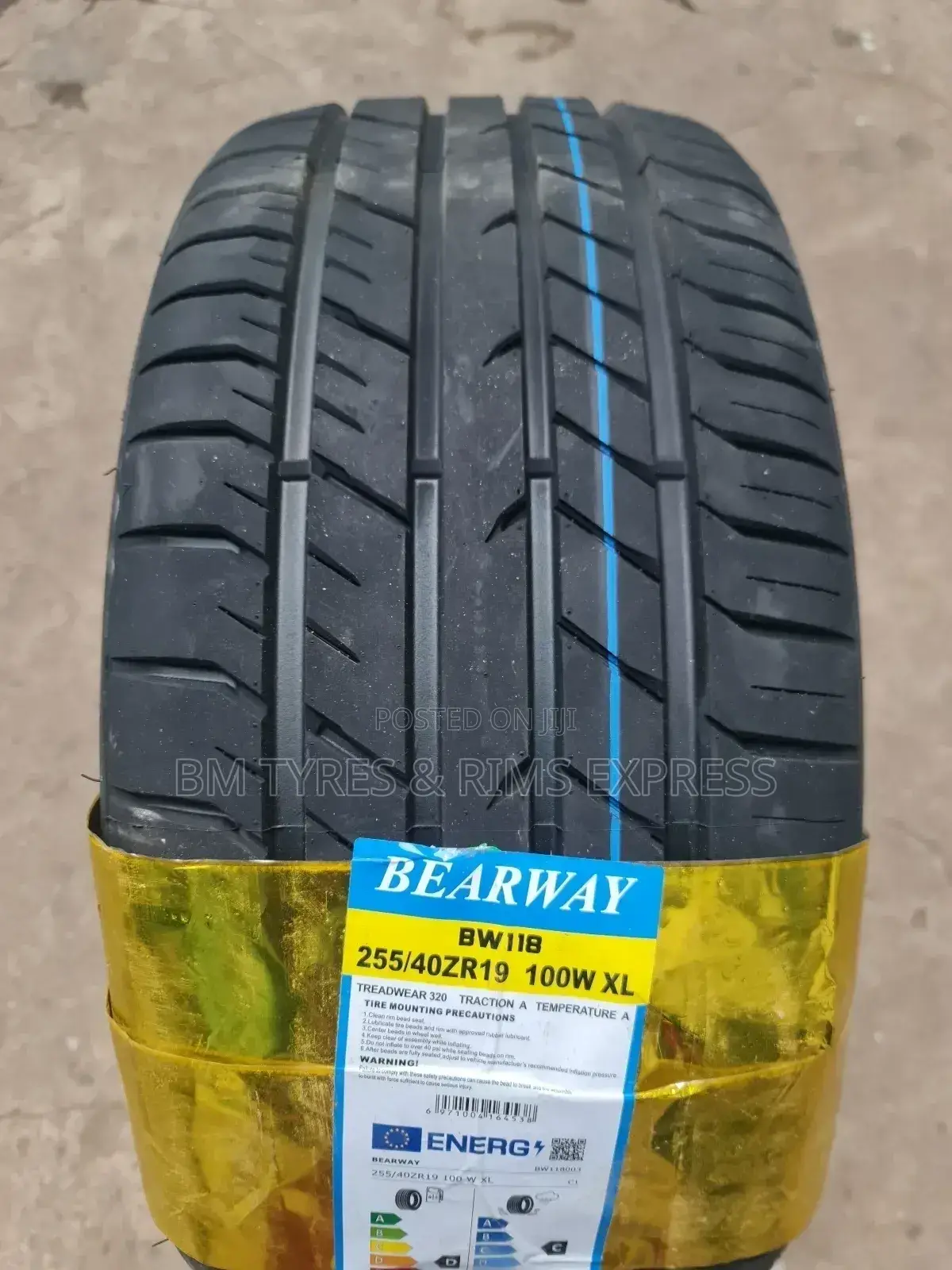 255 /40 R19 Bearway Tyres (Bw118) Xl.
