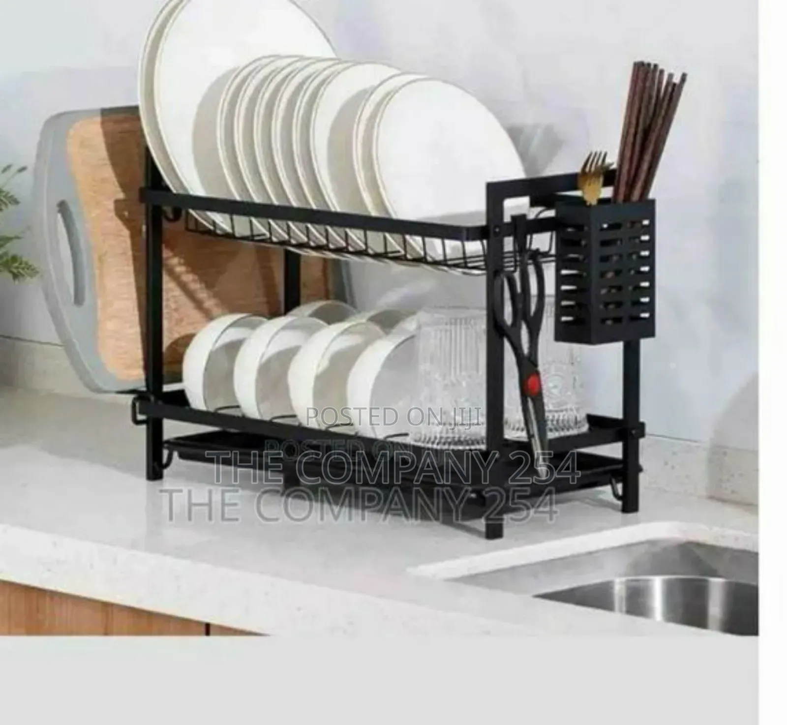2 Tier Black Dish Rack Available