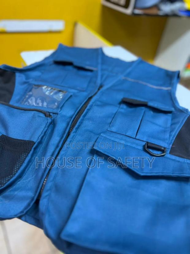 Working Jacket In Blue And Black Patches - main view