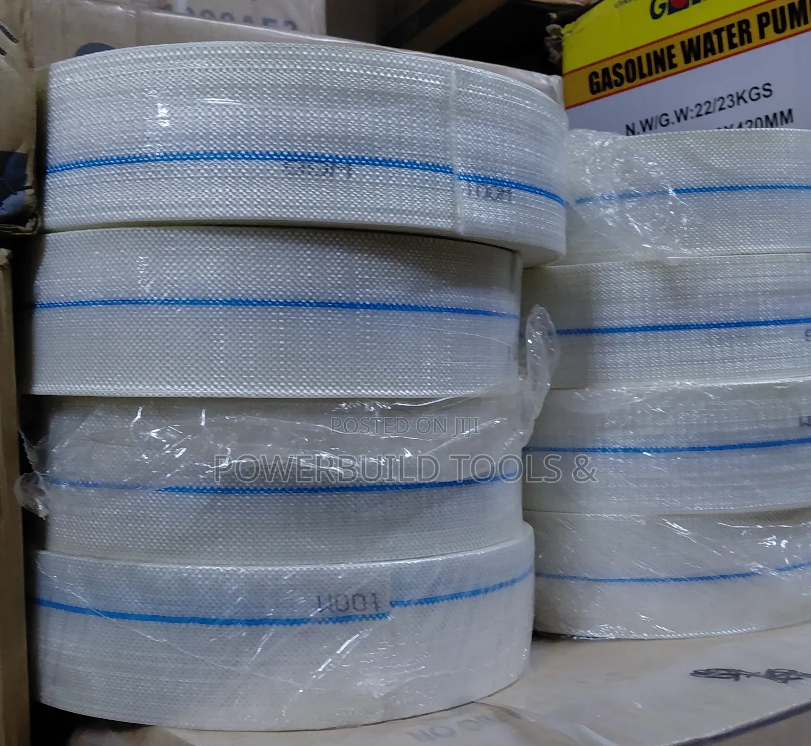 Canvas Pipe 2" By 100m White Canvas Roll