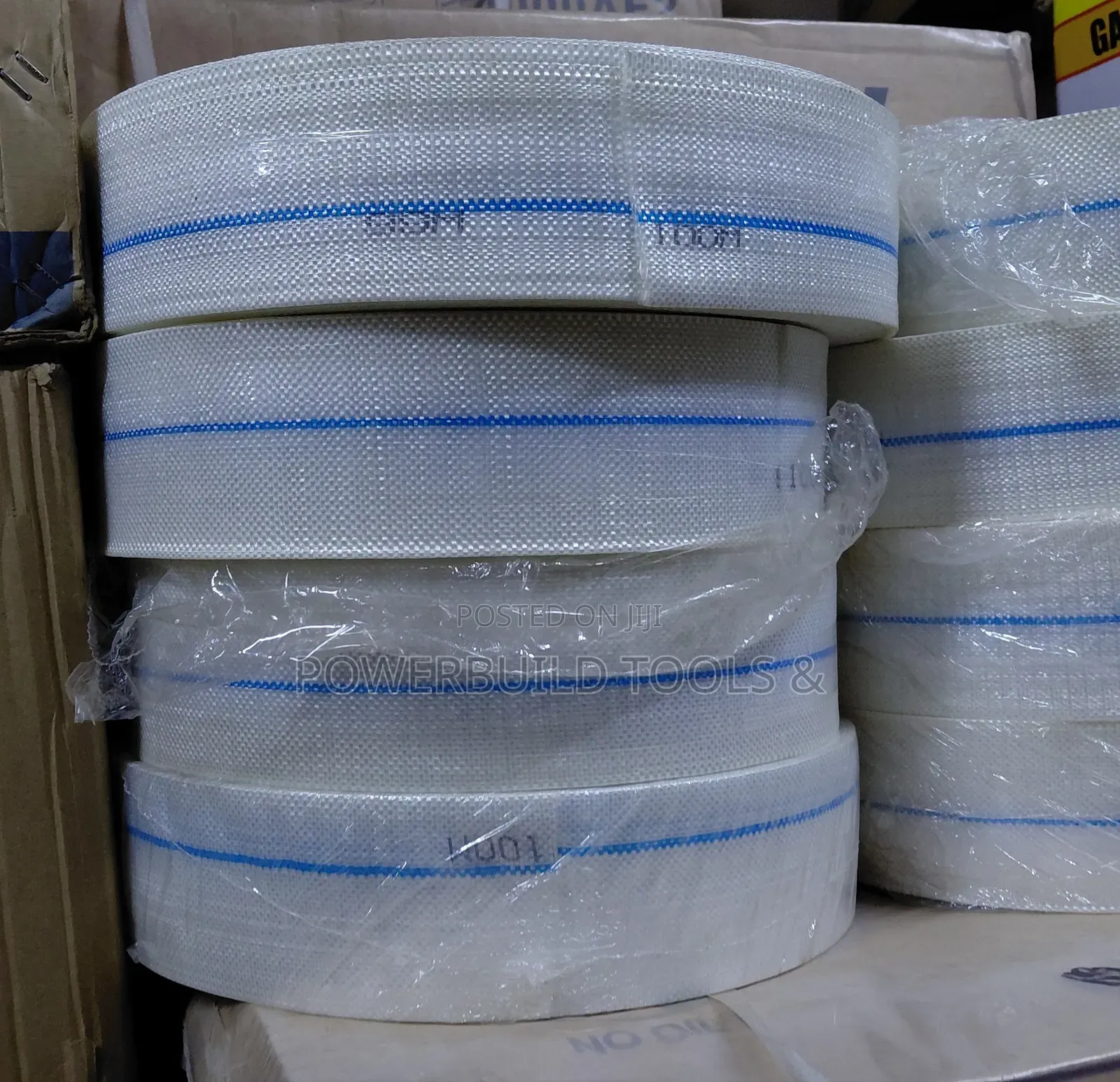Canvas Pipe 2" By 100m White Canvas Roll