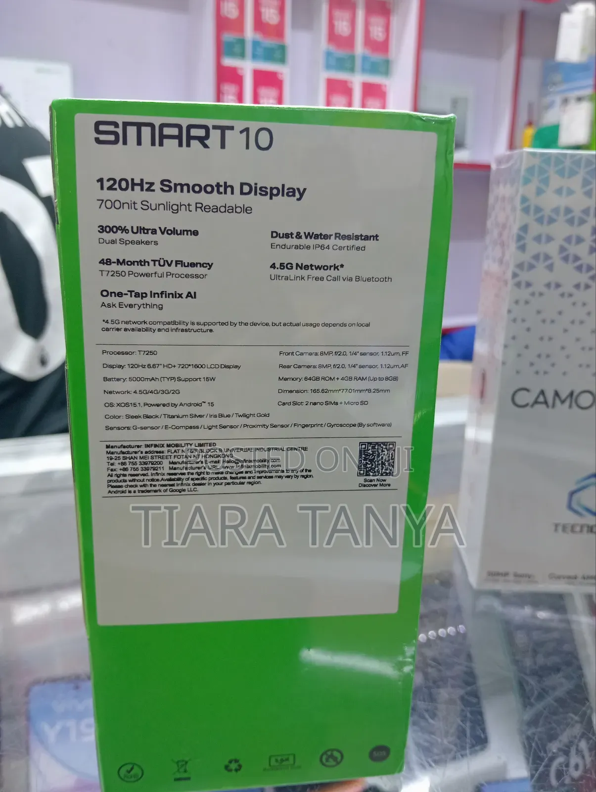 New Infinix Smart 10 HD 64 GB Black