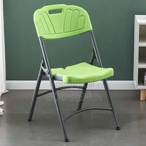 Home Chair; Outdoor Dining Plastic Chair With Foldable Frame