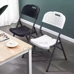 Home Chair; Outdoor Dining Plastic Chair With Foldable Frame