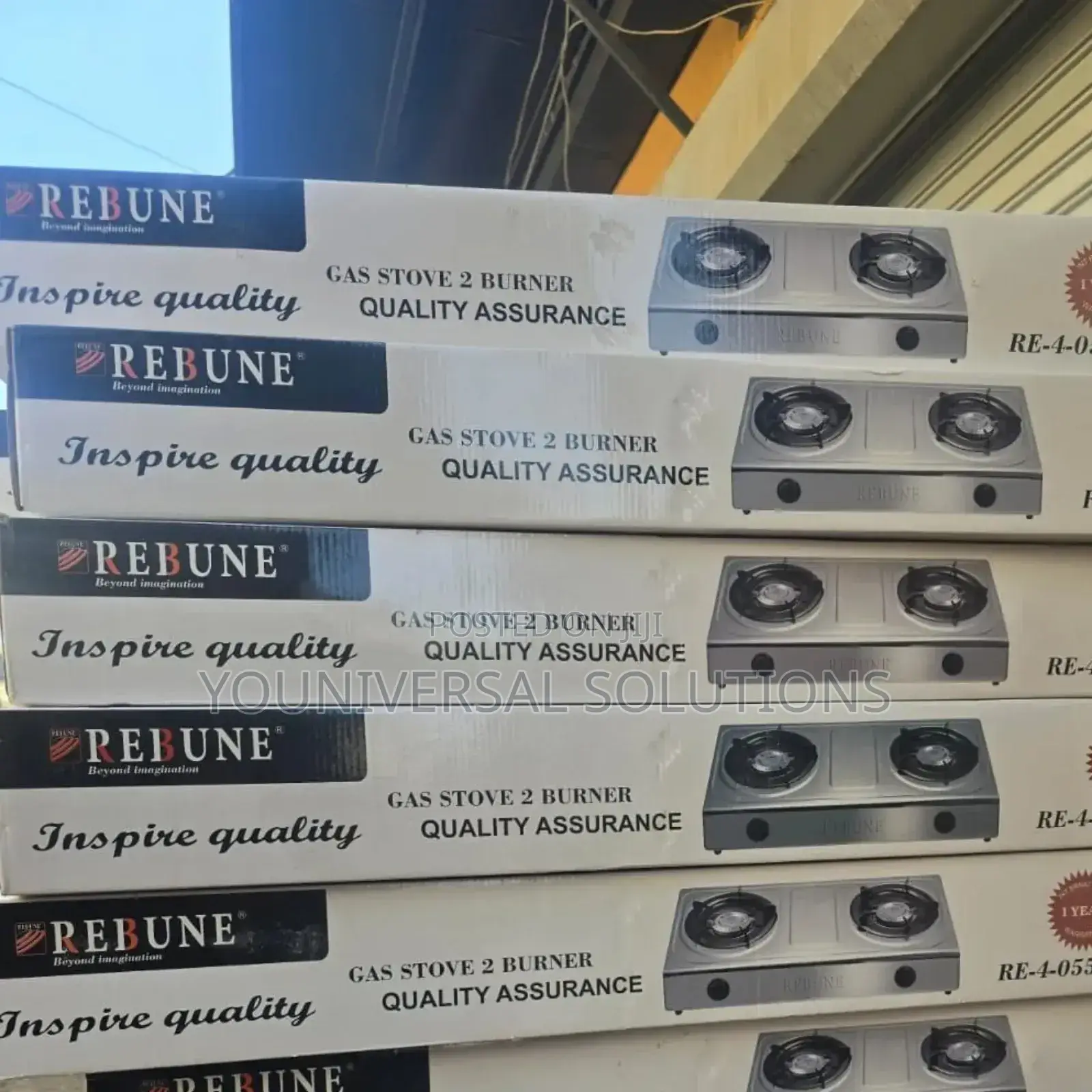 2 Burner Gas Stove Rebune Cooker